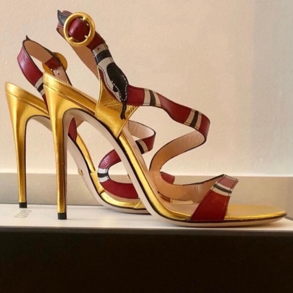 GUCCI KINGSNAKE SANDAL NEVER WORN, NEW IN BOX - Picture 3 of 4